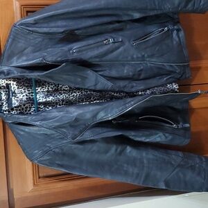 Wilson leather biker jacket